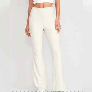NWT OLD NAVY Extra High-Waisted PowerSoft Rib-Knit Flare Leggings